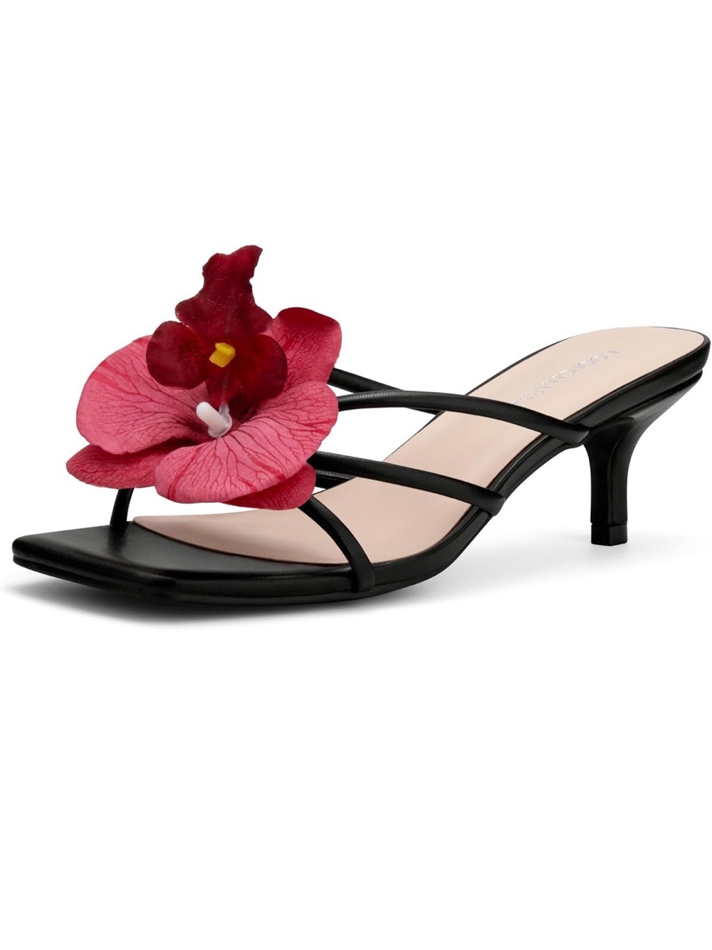 Women's Floral Kitten Heel